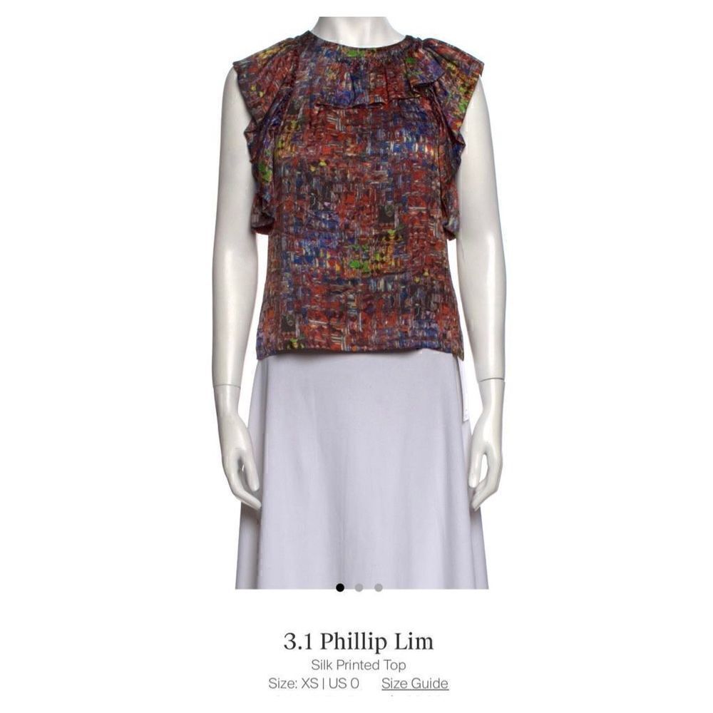 3.1 Phillip Lim Silk Top size XS - Picture 2 of 3